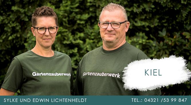 Ansprechpartner*innen des Gartenzauberwerks Kiel Sylke und Edwin Lichtenheldt
